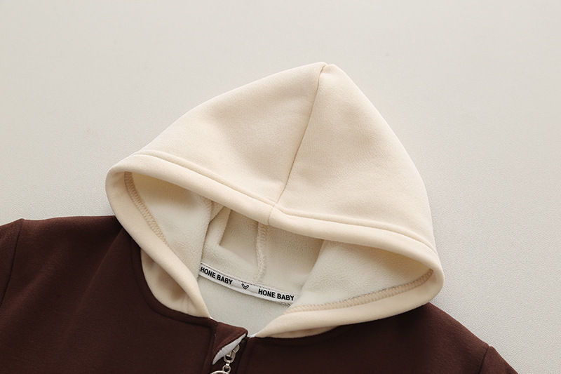 Conjunto de dos piezas de gorro de béisbol de felpa para bebé, gorro de otoño/invierno para niños y niñas, ropa bonita de moda para Primavera/otoño, novedad de 2023_voghion.com