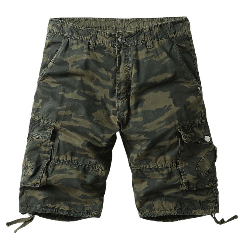 2025 New Men's Casual Shorts, Multi Pocket Work Mid Length Pants, Trendy Oversized Pants_voghion.com