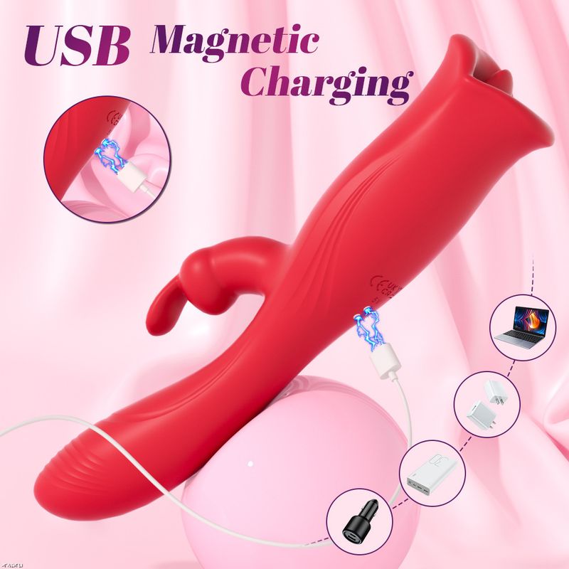 Vibromasseur lapin MM 102, entièrement électrique, suceur, léchage, masseur féminin, jouets sexuels pour adultes_voghion.com