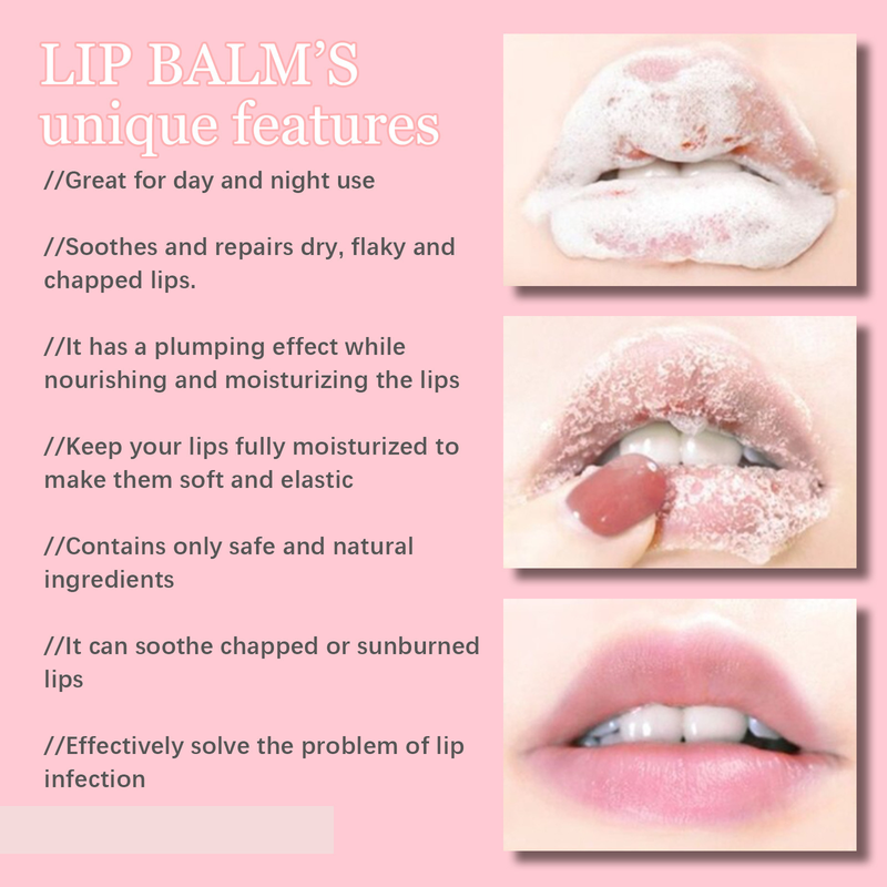 EELHOE bubble lip balm, lighten lip lines, prevent lip chapped lips, exfoliate dead skin, moisturize pouty lips, lip balm_voghion.com