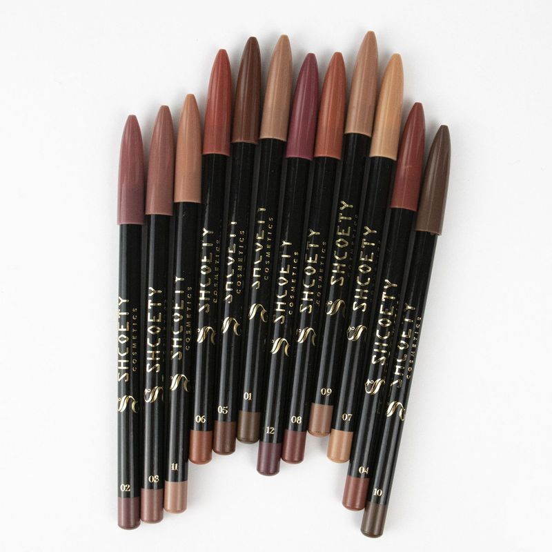 Lip Liner 12 Color Lip Liner Set Matte Nude Lipstick Long Lasting Non Fading Hook Lip Pencil Makeup_voghion.com