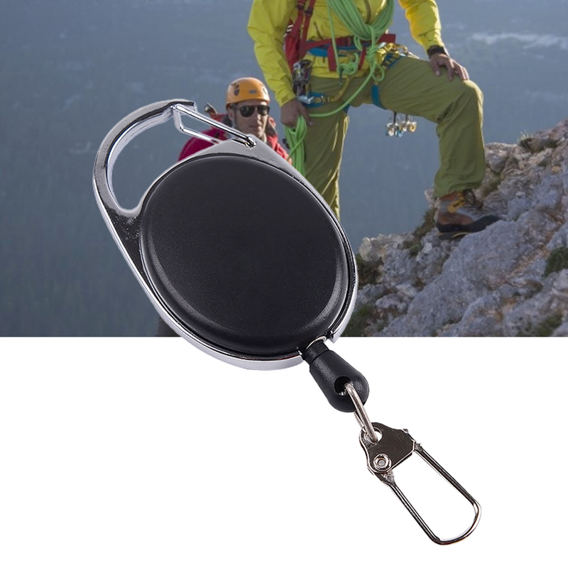 SportLife Durevole Corda di Nylon Anti Perso Portachiavi Rinculo Clip Retrattile Portachiavi Esterno_voghion.com