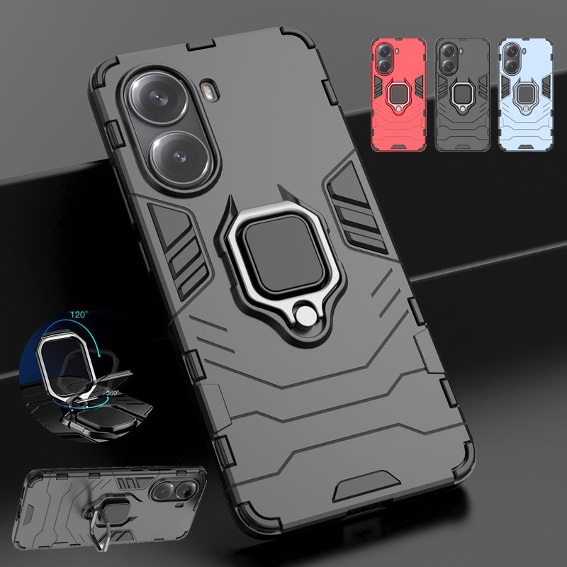 Kickstand Phone Case For Xiaomi Poco X7 Pro Cover With Ring Magnetic Bracket Shell Fundas Coque_voghion.com