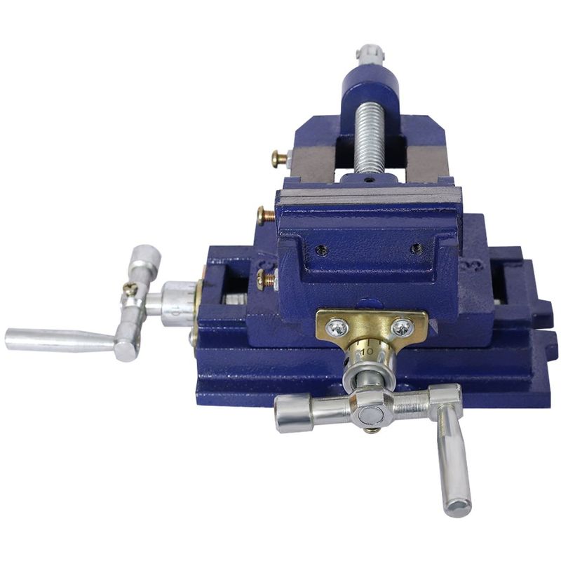 Press Metal 2 Milling Benchtop Press Vise 3inch Way Machine Wood Cross Clamp Vise Working Slide Drill XY Drill_voghion.com