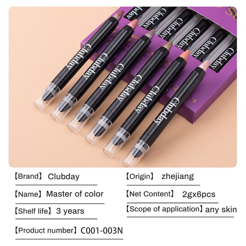 Sombra em bastão com brilho duradouro - à prova d'água e de borrões para iluminar a área dos olhos, iluminar o canto interno e maquiagem diária (conjunto com 3)_voghion.com