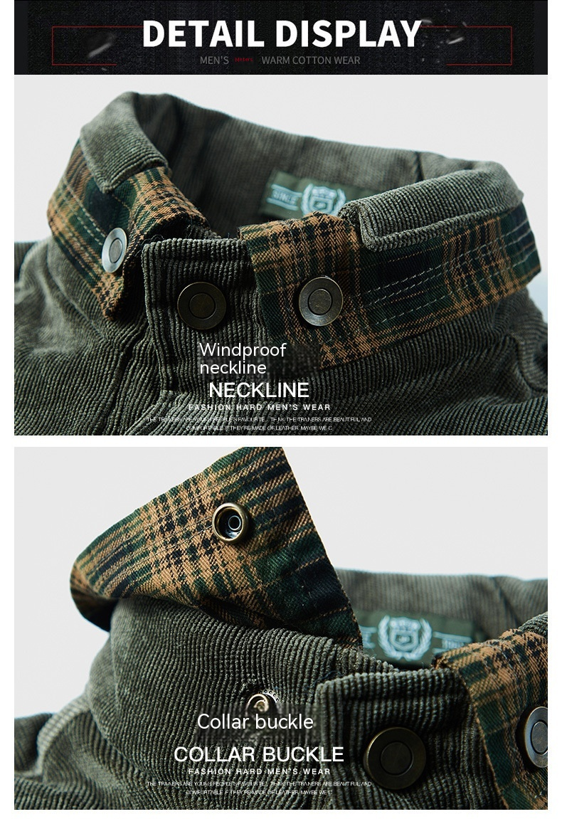 Plaid a maniche lunghe spesso e morbido da uomo per la conservazione del calore, giacca da lavoro, moda, camicia in cotone,_voghion.com