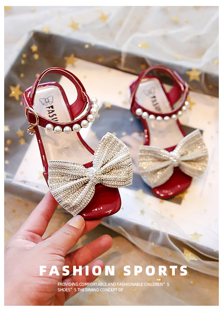 Principessa da ragazza 2023 Estate Nuovi sandali con tacco alto con suola morbida in edizione coreana per ragazzi medi e grandi_voghion.com