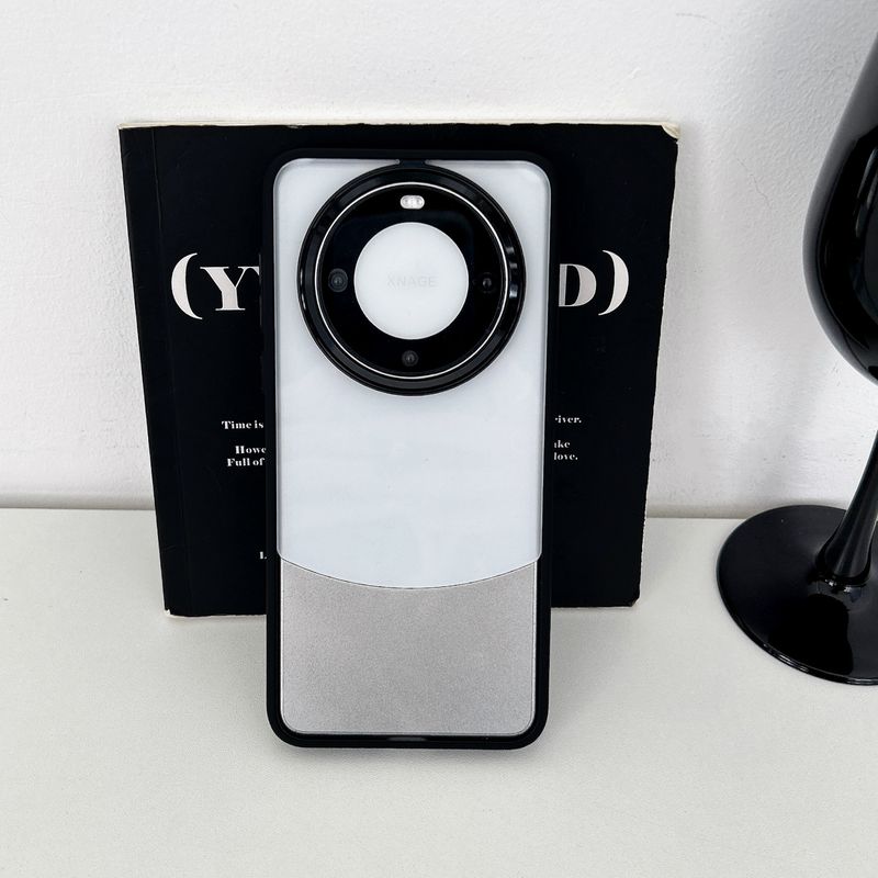 TechGlobe TechGlobe compatibile con Huawei Mate60Pro Custodia trasparente semplice per Mate60Pro+ Groove 60pro in metallo antiurto per donna_voghion.com