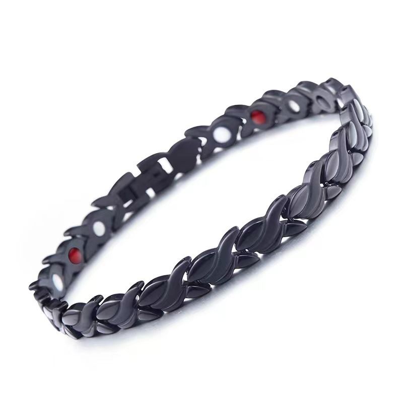 Unisex Kleines Fischförmiges Legierungsschmuck Magnetarmband Fußkettchen_voghion.com
