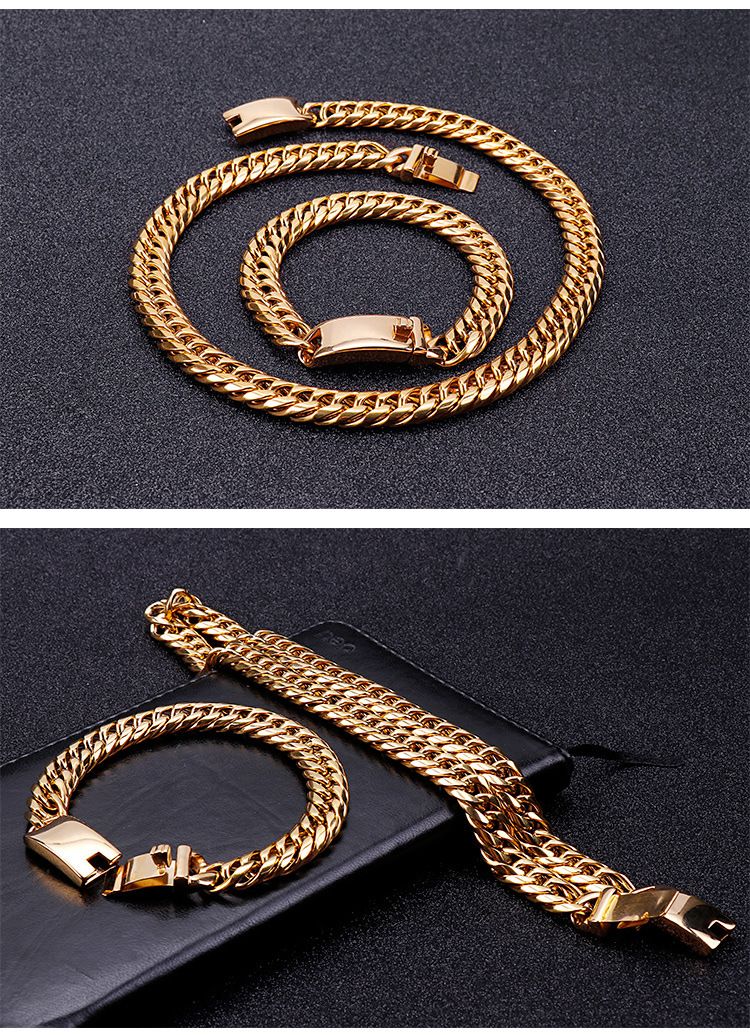 Collier chaîne fouet en acier inoxydable pour homme – Design géométrique élégant pour un look tendance – Longueur réglable 45-65 cm_voghion.com