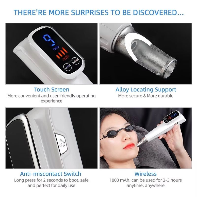 Zaslon na dotik, 9 stopenj, pikosekundna modra/rdeča svetlobna terapija za telo, temne lise, odstranjevalec tetovaže, lasersko plazemsko pero_voghion.com