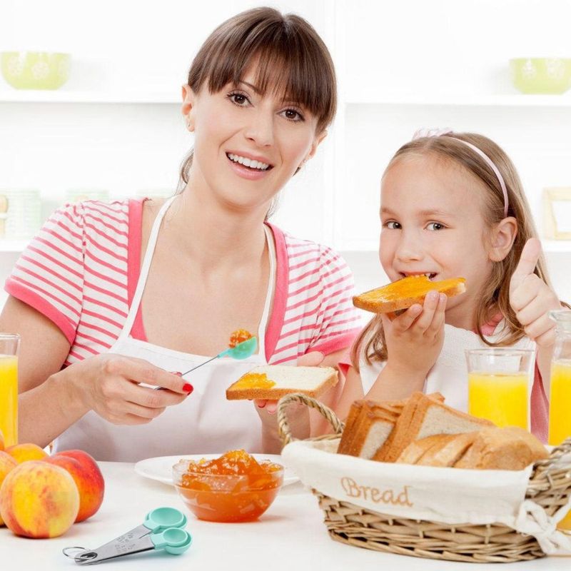 Bilancia Strumenti Cucchiaio Dosatore Cucchiaino 8 Pezzi Cucchiai di Plastica Set di Utensili Tazze Cucina_voghion.com