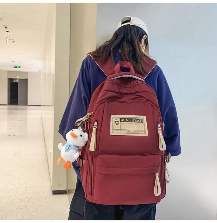 Mochila sencilla y atractiva para exteriores, portátil, para hombres y mujeres, ideal para estudiantes de primaria, secundaria y universidad._voghion.com