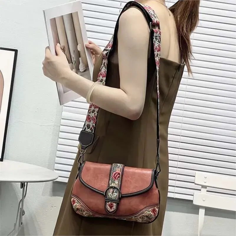 MOTAORA Borsa a tracolla da donna in pelle vegana ricamata, elegante e retrò, borsa a tracolla da donna, borsa principale da donna_voghion.com