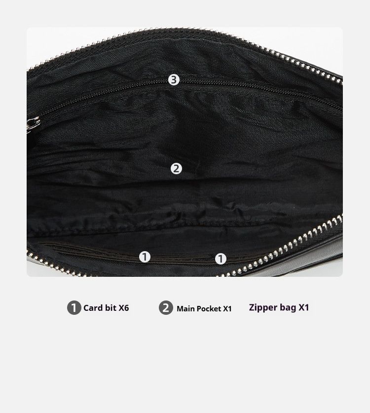 Neue Clutch aus PU-Leder für Herren – weiche, wasserdichte Business-Handy-Geldbörse, hochwertige, modische Handtasche und trendiger Organizer für Berufstätige_voghion.com