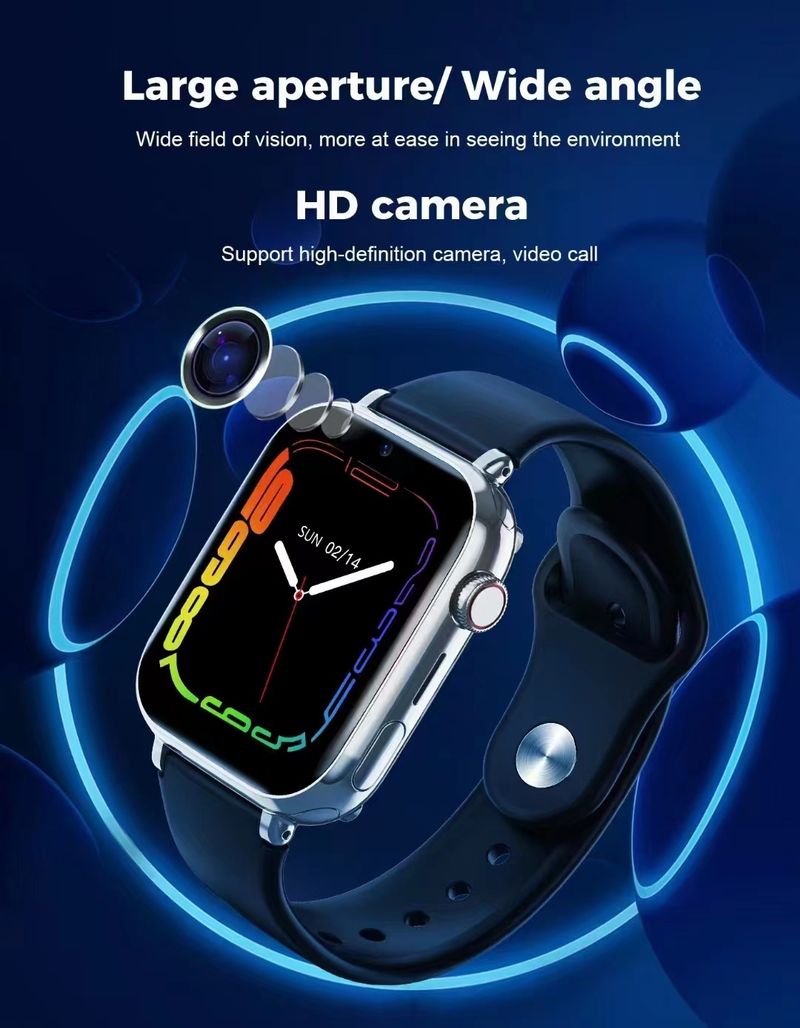 Kids Smart GPS Tracker Watch With Magnetic Charging, Multi-Language Support, Waterproof & Side SIM Slot - 2G/4G Network Compatible_voghion.com