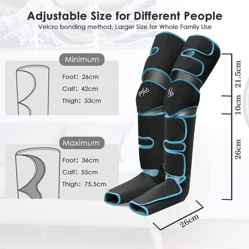 Fuß luftdruck bein massager fördert die durchblutung, körper massager, muskel entspannung, drenaj limfatic gerät 360 °_voghion.com