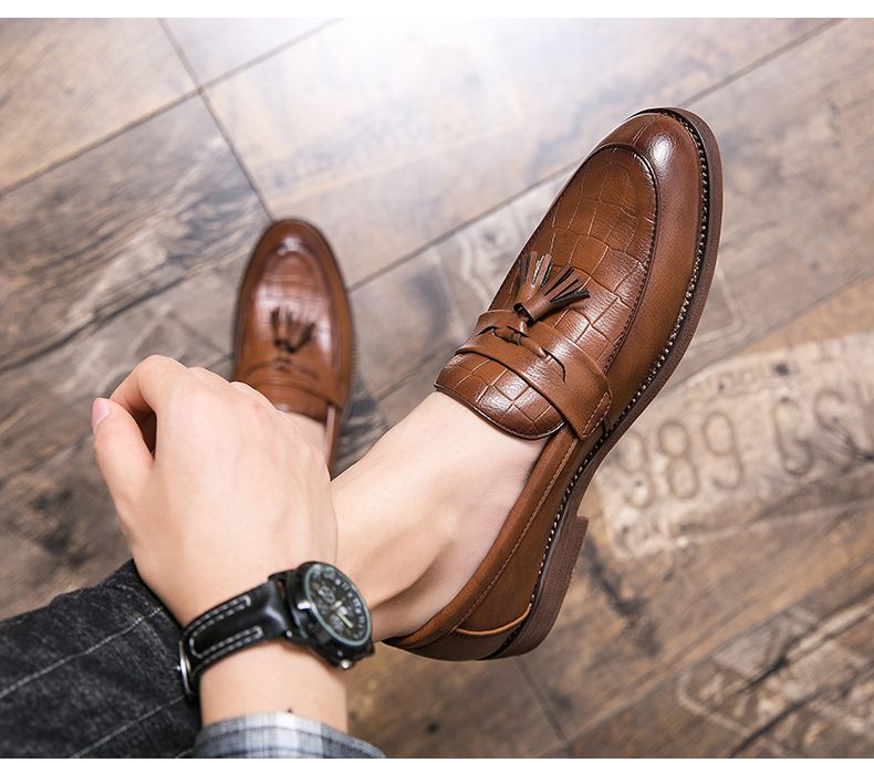 2022 Leren Casual Heren Loafers Band Slip On Mannelijke Dress Schoenen Vrijetijds Stijl Grote Maat 38-47 Goede Slijtvaste Zool_voghion.com