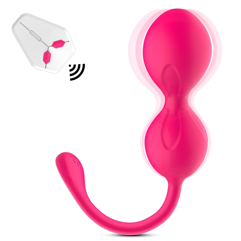 Kabelloser Fernbedienungsvibrator für Frauen, neuer vollflächiger Mini-Hantelball aus Silikon, Sexspielzeug für Erwachsene_voghion.com