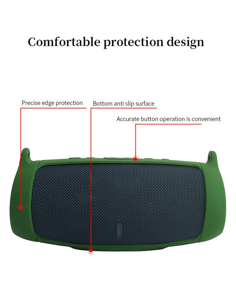 Quality Protection for CHARGE5 Silicone Protect Case Portable Charge 5 Speaker Storage Shell Outdoor Carrying Sleeve_voghion.com