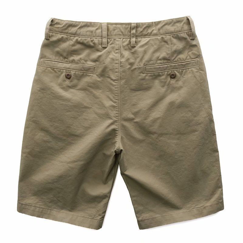 Summer Textured Washed Casual Fashionable Shorts, Brand Men's Cotton Color, Versatile And Trendy Workwear Capris_voghion.com