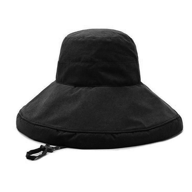 Neuheiten Frauen Vintage Rollbar Sonne Eimer Sommer Visiere UV Strand Breite Schutz Fischer Hut Kappe Faltbare Krempe A7T1_voghion.com