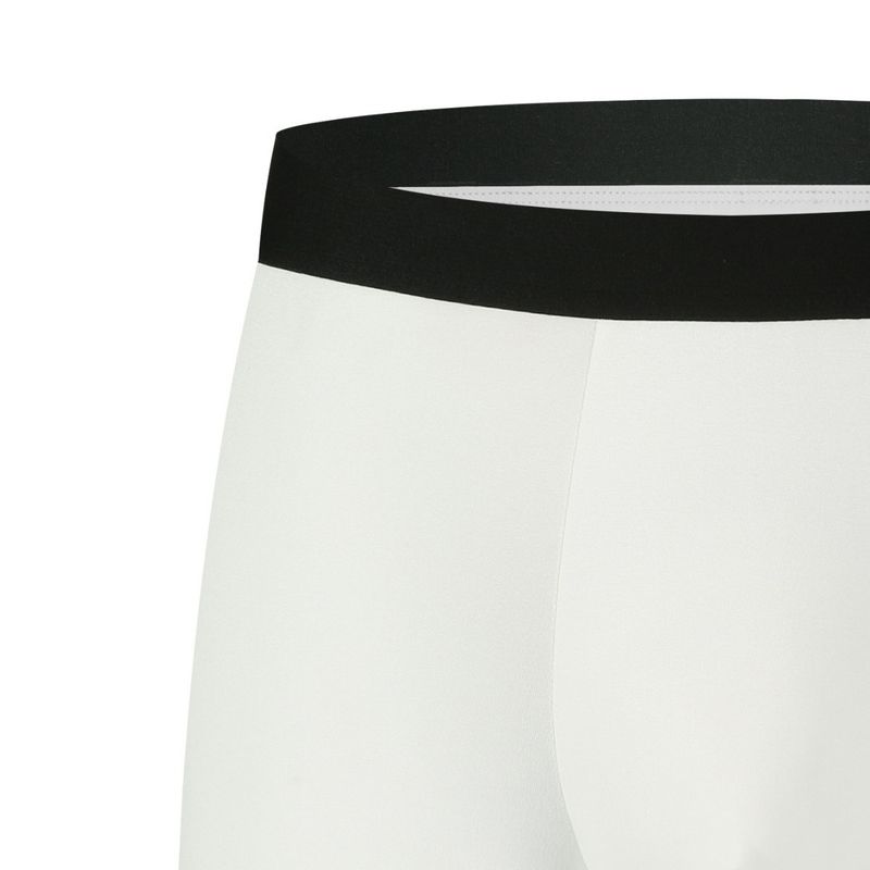 Confezione da 5 boxer sportivi da uomo, bianchi, ad asciugatura rapida, comodi da indossare_voghion.com