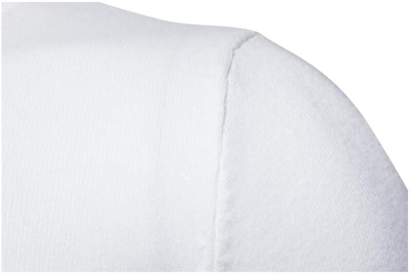 Pull coupe slim pour hommes, revers en laine, base épaisse_voghion.com
