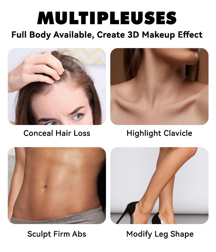 Caneta iluminadora em bastão para contorno e sombra, blush facial tridimensional iluminador em creme, maquiagem multifuncional_voghion.com