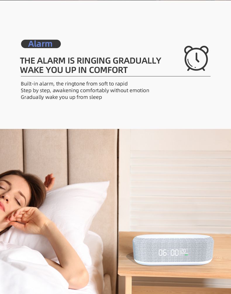 Desktop Alarm Clock Charging Night Light Desk Lamp Thermometer Phone 3-in-1 Wireless Charger_voghion.com