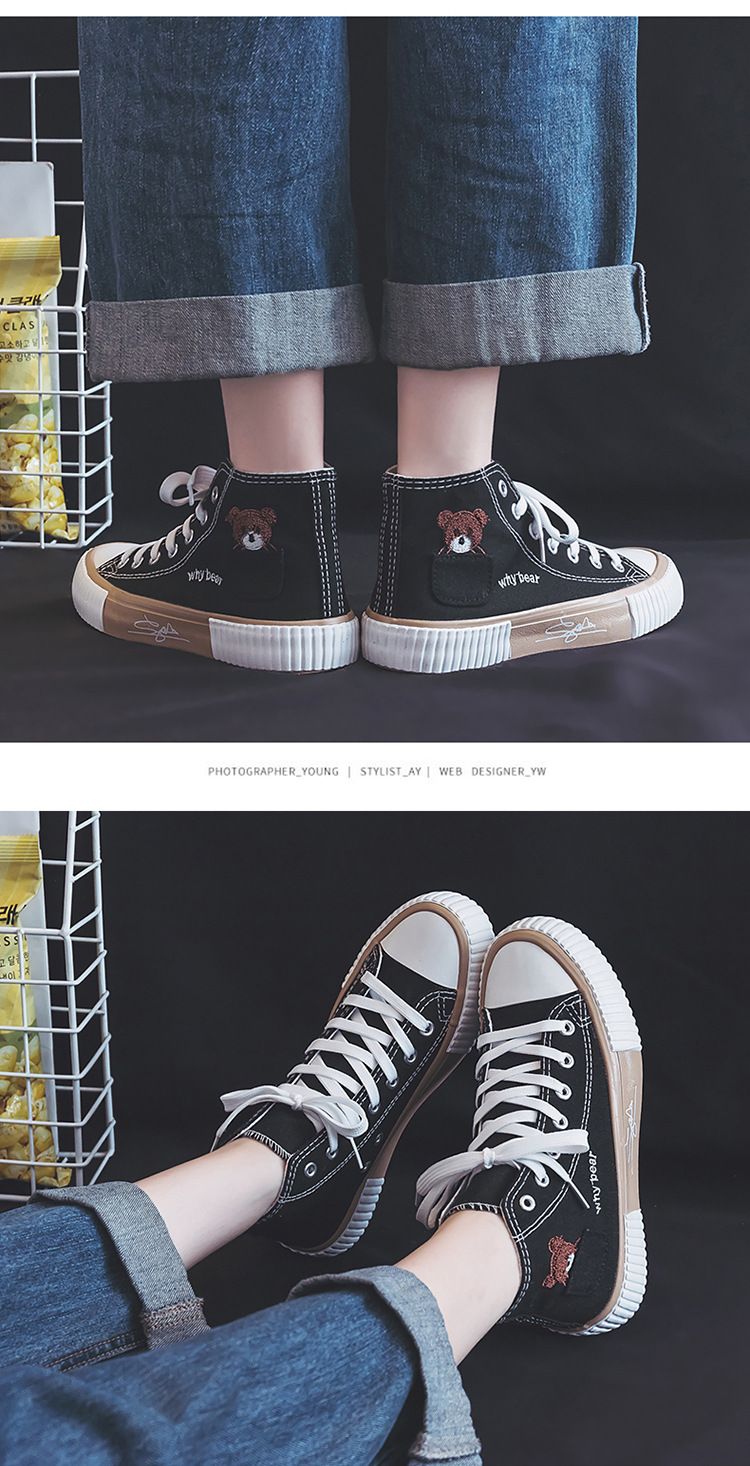 Unisex-Schuhe Stoffschuhe Atmungsaktive All-Match-High-Top-Schuhe mit weicher Sohle_voghion.com