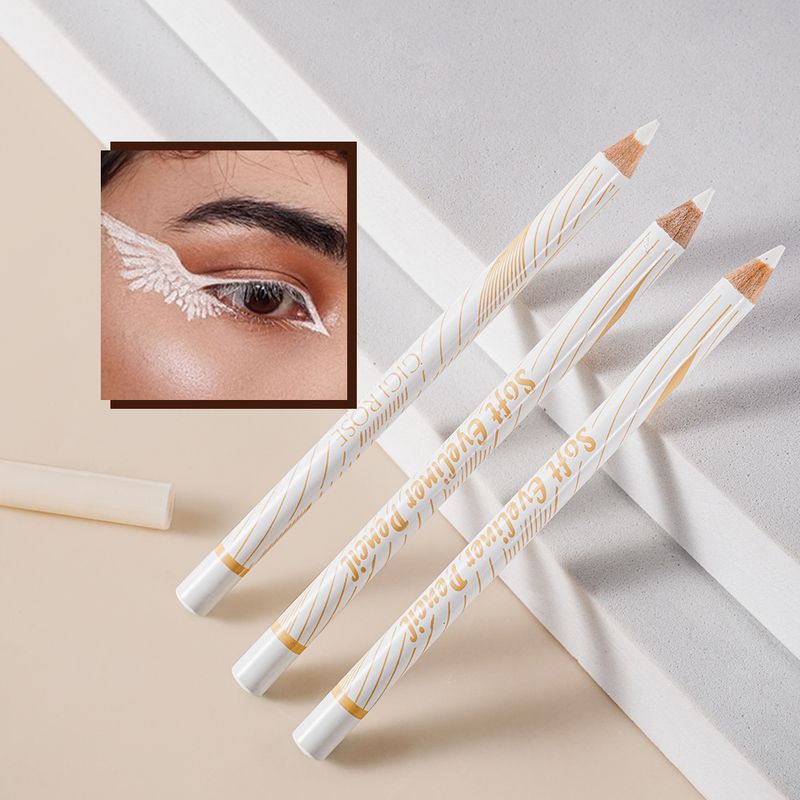 Eye Shadow & Liner Combination GIGIROSE White Eyeliner Pen, Eye Silkworm Pen, Brightens The Eye Head, Reduces Water And Sweat_voghion.com