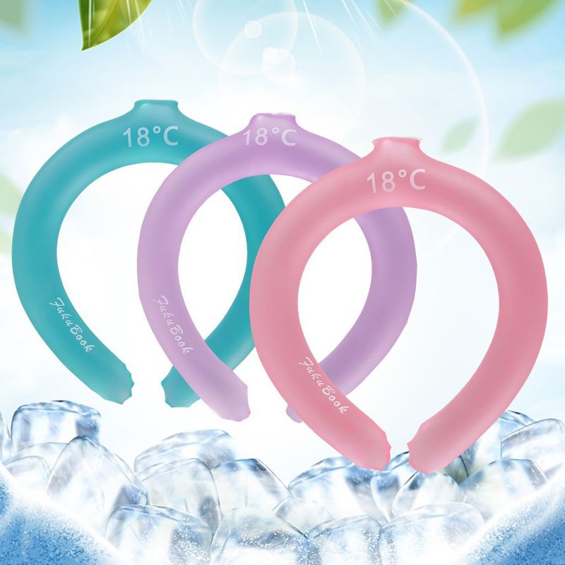 Spot PCM anello per il collo freddo artefatto di raffreddamento fisico collare freddo cuscino per ghiaccio sport all'aria aperta cuscino per ghiaccio sciarpa di ghiaccio_voghion.com