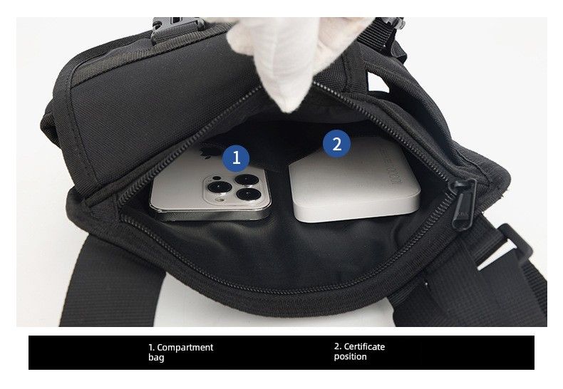 Outdoor Wild Fishing Vacuum Cup 8-Inch Flat Messenger Bag_voghion.com