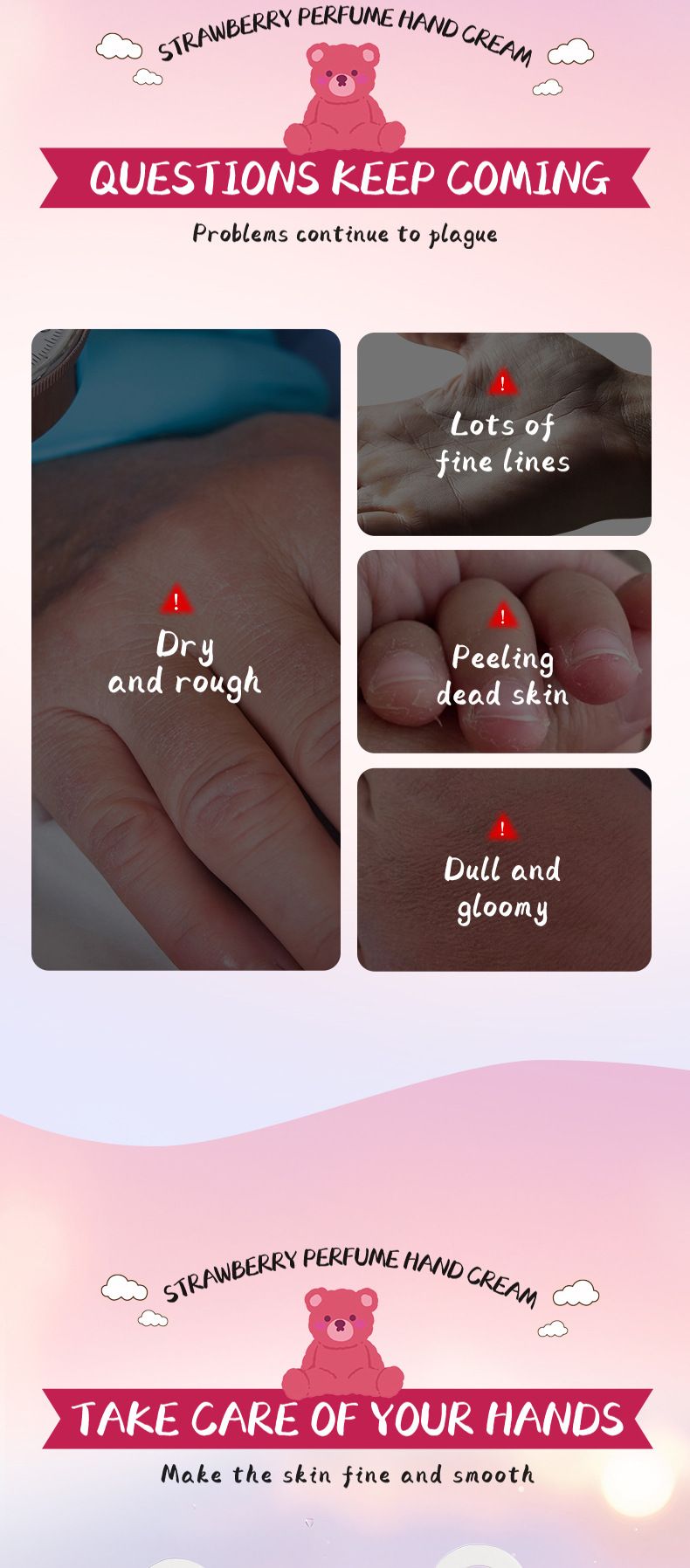 SADOER Strawberry Perfume Hand Cream 55g Autumn And Winter Moisturizing Hand Cream_voghion.com