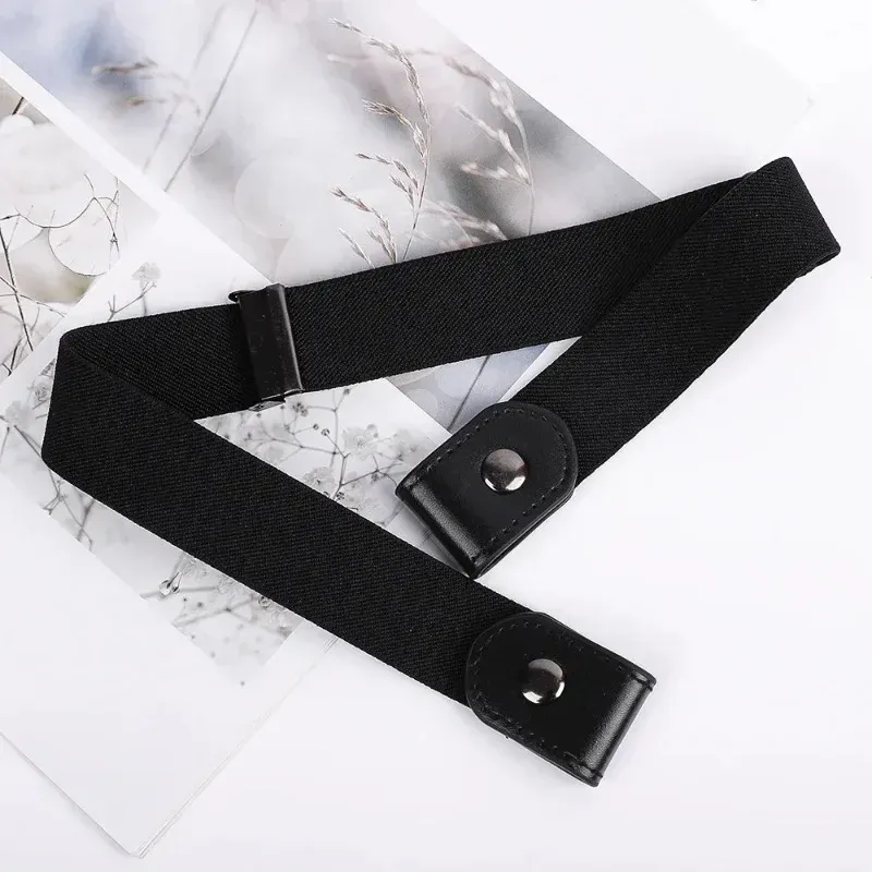 HOT Canvas Adjustable Elastic Waist Band Invisible Belt Buckle-Free Belts for Women Men Jean Pants Dress No Buckle Easy To_voghion.com