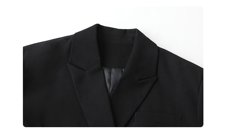 CHIC VEN Women Blazer Design Wide Shoulder Ribbon Solid Women's Medium Long Coat Office Lady Female Overcoat Spring_voghion.com