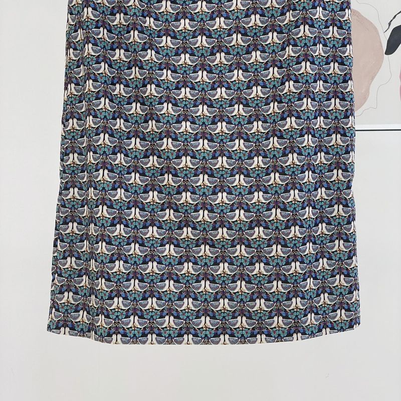 British Liberty Fat Bird Cheongsam Loses tägliches Frühlings-/Sommerkleid mit kurzen Ärmeln im Damenstil_voghion.com