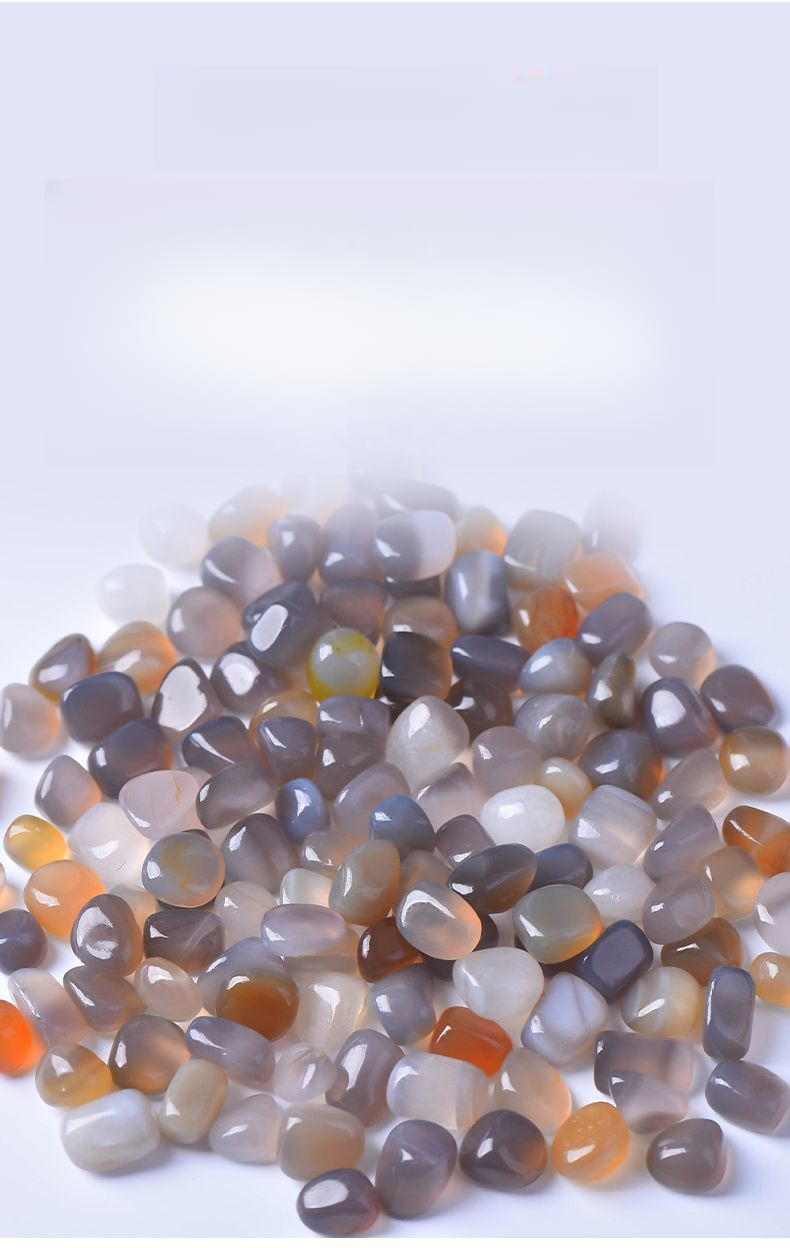 Natürlicher Ozeangrauer Achat Roher Regen Blume Sukkulente Pflanzenoberfläche Fischtank Aquascaping Stein Kiesel Chalcedon_voghion.com