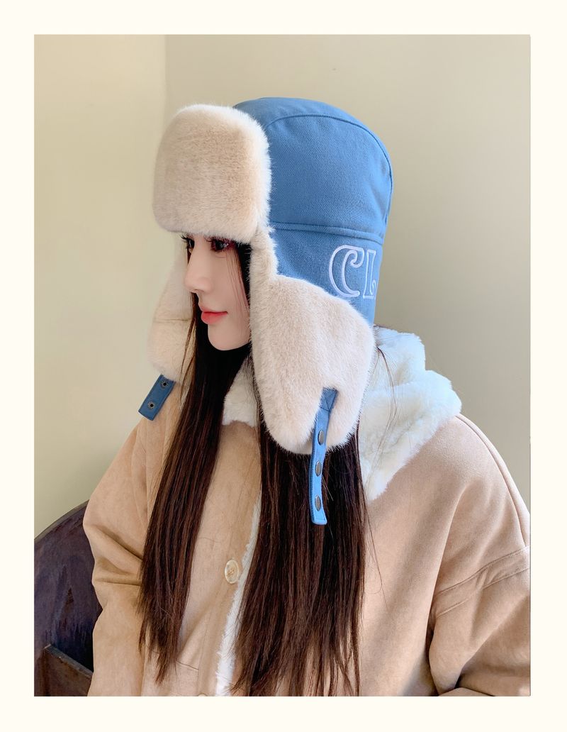 Cappello Lei Feng per uomo e donna dello stesso stile, autunno e inverno, caldo e spesso, in peluche, versatile, per ciclismo, sci e protezione per le orecchie._voghion.com