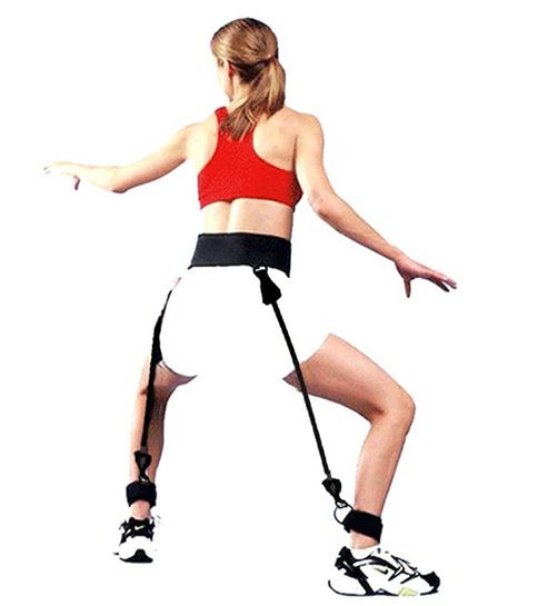 Vertical Trainer Basketball Track And Field Exercise Leg Explosion Power Jump Rope Resistance Band Training_voghion.com