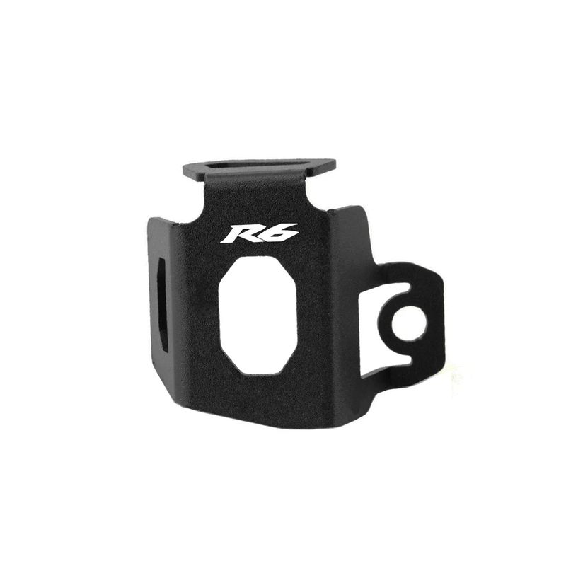 PARA YZF R6 YZFR6 YZF-R6 Accesorios de motocicleta Cubierta protectora de depósito de líquido de freno trasero de aluminio CNC_voghion.com