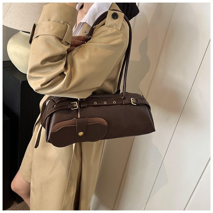 American Retro Niche Armpit Bag Women's 2025 New Trendy Pillow Bag Simple Large Capacity Handheld Commuting Bag_voghion.com