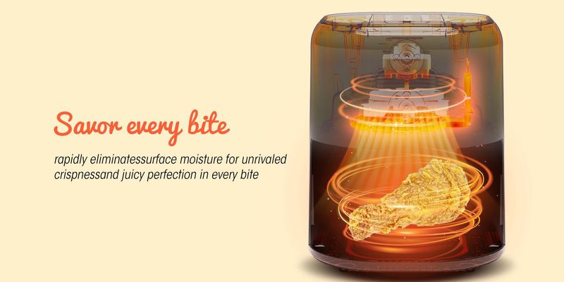 Air Fryer 4-in-1 With 4.5 QT Capacity, Air Fry, Roast, Reheat, Dehydrate, Air Crisp Technology With 400F For Hot, Crispy Results In Just Minutes, Black_voghion.com