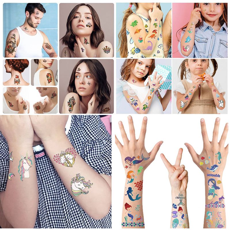 Waterproof Sweat Day Of The Dead Masquerade Funny Makeup Halloween Party Face Temporary Tattoo Sticker_voghion.com
