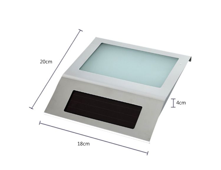 Solar-LED-Hausnummernleuchte aus Edelstahl – wasserdichtes Adressschild zur Wandmontage im Außenbereich für Haus und Garten_voghion.com