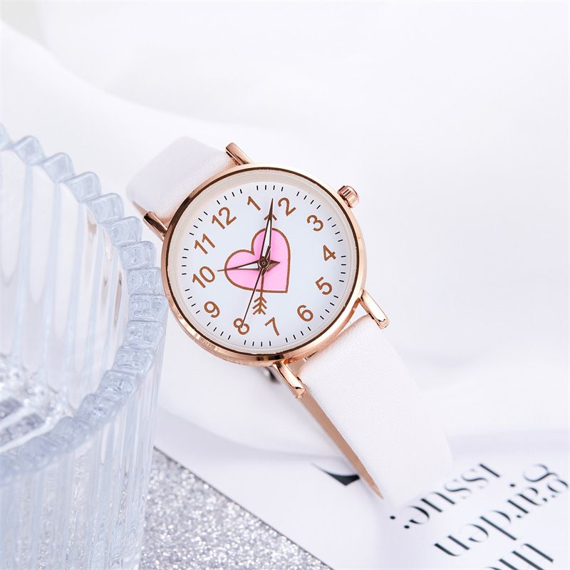 Couple Watch & Bracelet Set - Arrow Through Heart Matching Jewelry (Japanese Quartz, Gift Box)_voghion.com