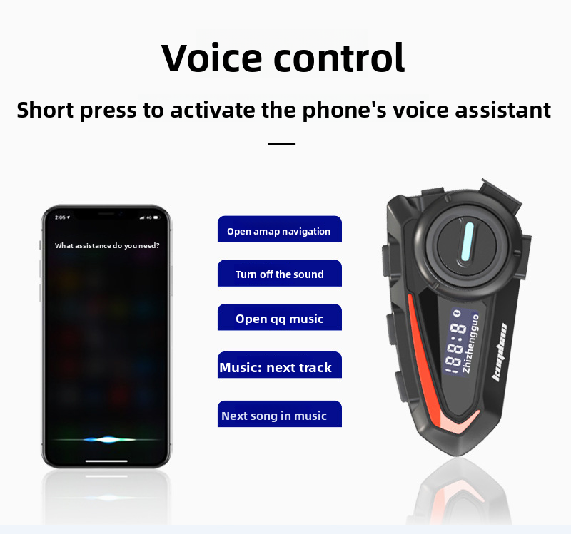 Coolqi Bao Anti-Fog Dual Lens Open Face Motorrad Bluetooth Helm Lange Akkulaufzeit Mit Display Geeignet Für_voghion.com