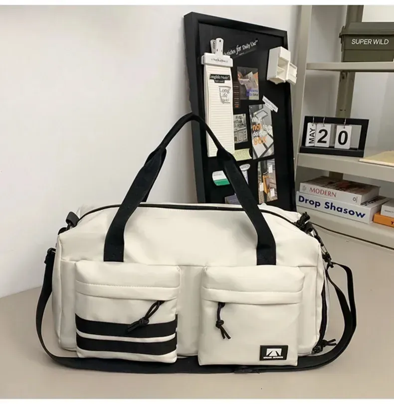 Multifunctional Travel Bag Large Capacity Handbag Short Trip Shoulder Bags Wet Dry Separation Gym Fitness Pack With Shoe_voghion.com