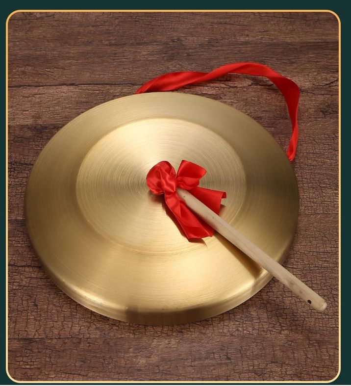 Copper-Plated Alloy Road Opening Steel High Volume Flood Prevention Warning Gong Drum Kindergarten Three-Sentence Half_voghion.com